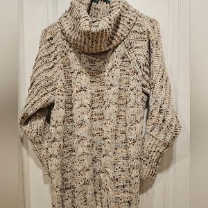 Moon & Madison Cozy Cable Knit Turtleneck Sweater Size S